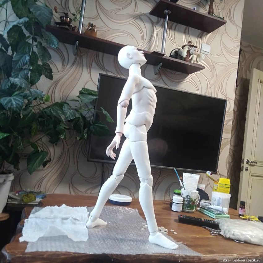 Как мы можем — Авторские шарнирные куклы своими руками: лепка (фото 4)