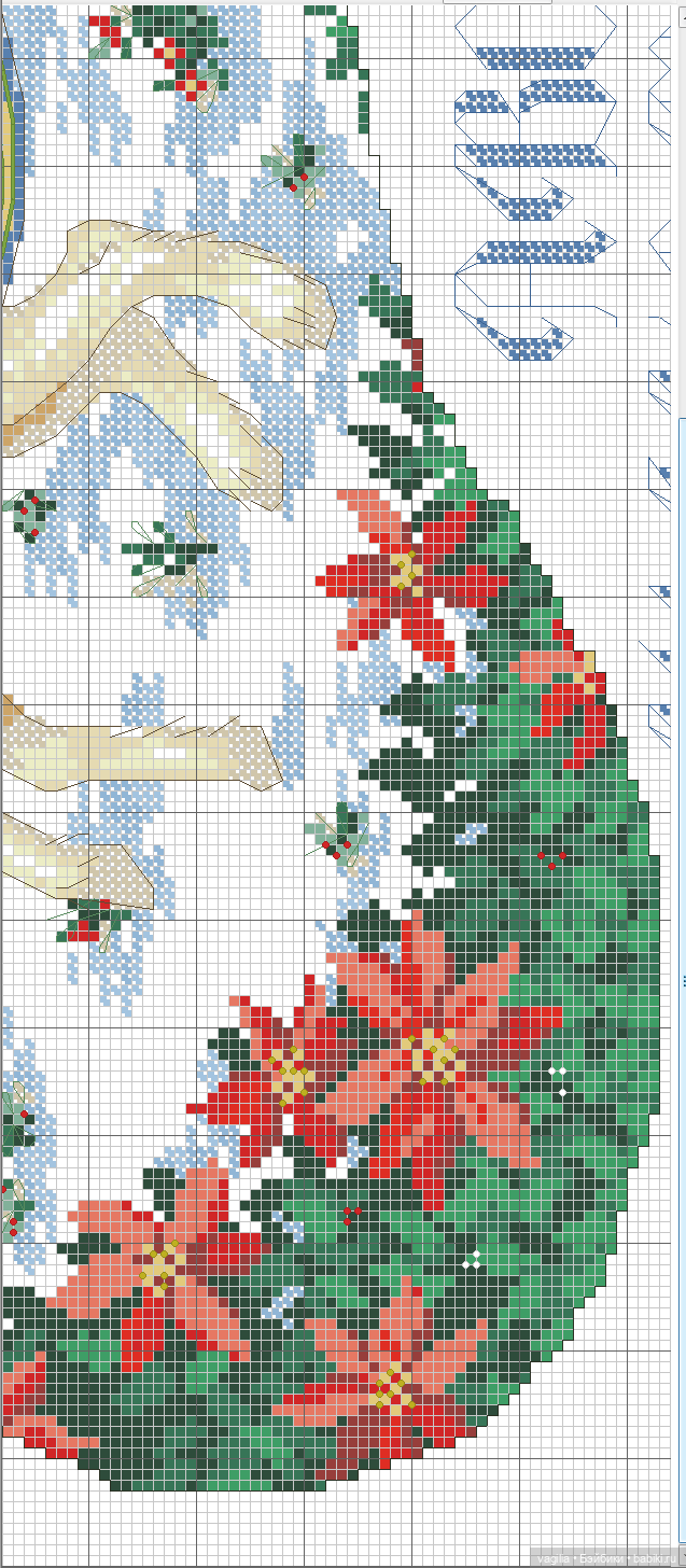 Ещё немного рождества крестиком (фото 8)