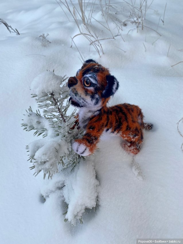 Живой тигрёнок Амур — Вязаные игрушки и амигуруми: крючком (фото 5)