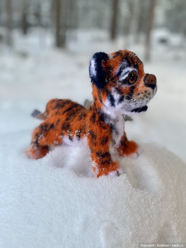 Живой тигрёнок Амур — Вязаные игрушки и амигуруми: крючком