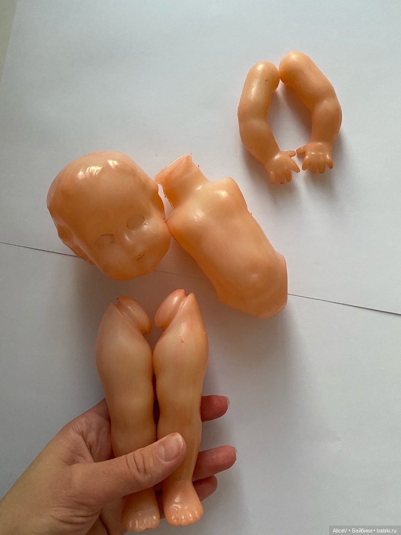 Выгорел пластик куклы СССР. Мой опыт. 1 часть преображения (фото 10)