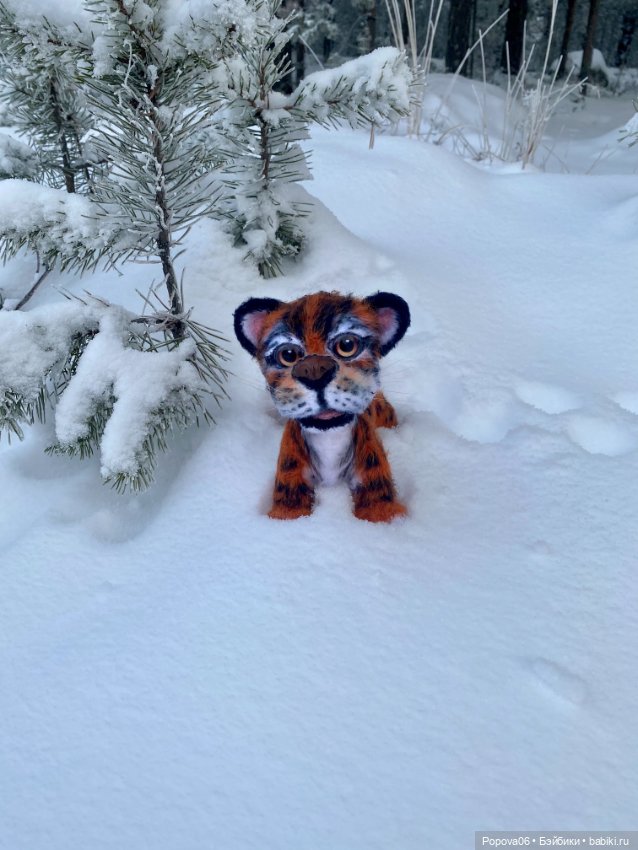 Живой тигрёнок Амур — Вязаные игрушки и амигуруми: крючком (фото 2)