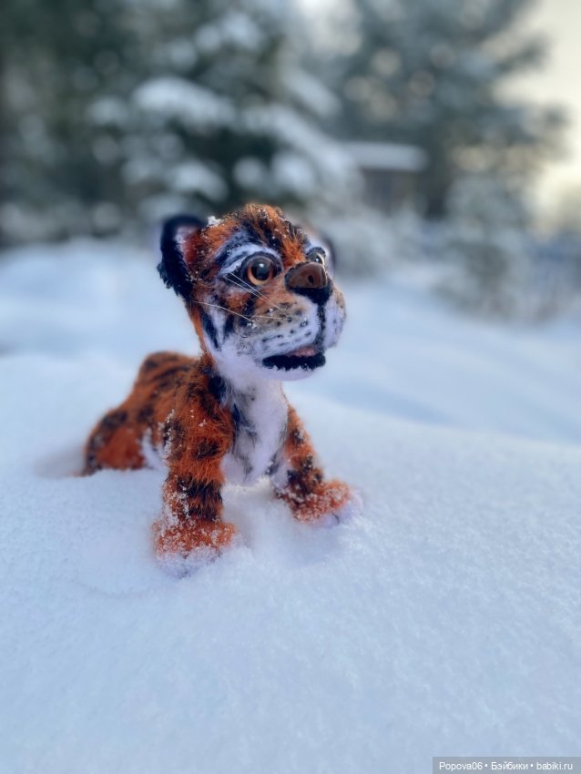 Живой тигрёнок Амур — Вязаные игрушки и амигуруми: крючком