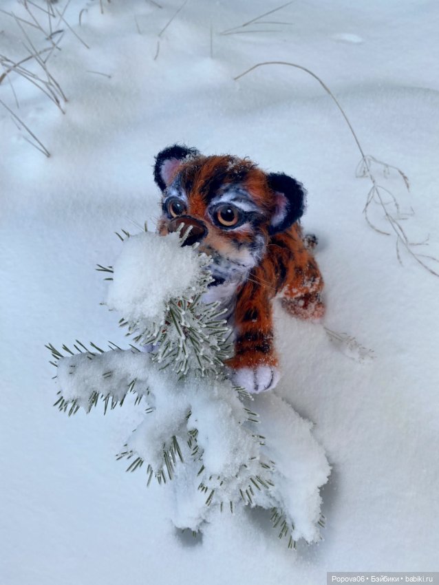 Живой тигрёнок Амур — Вязаные игрушки и амигуруми: крючком (фото 4)