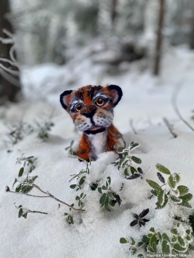 Живой тигрёнок Амур — Вязаные игрушки и амигуруми: крючком