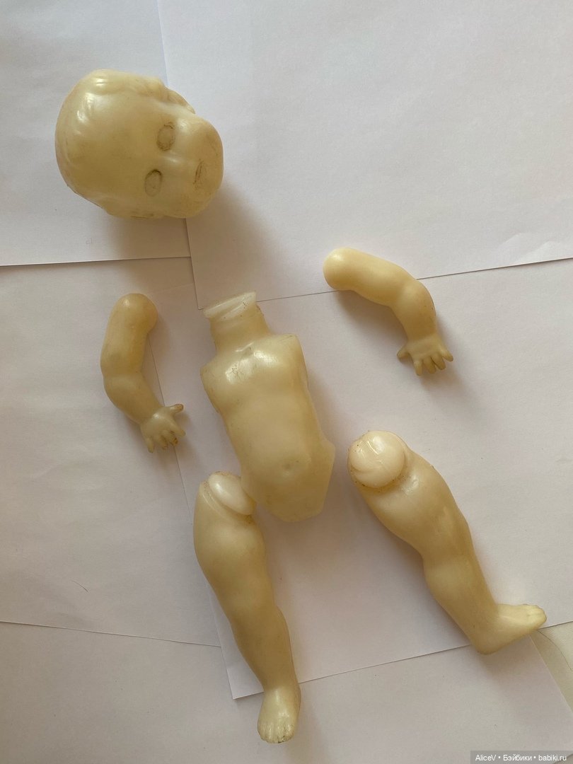 Выгорел пластик куклы СССР. Мой опыт. 1 часть преображения (фото 2)