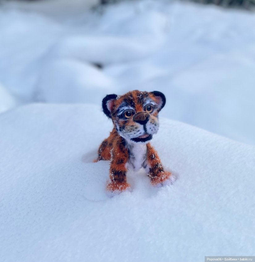 Живой тигрёнок Амур — Вязаные игрушки и амигуруми: крючком