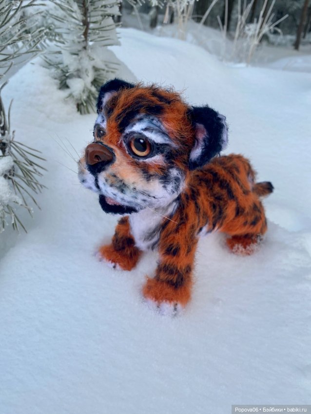 Живой тигрёнок Амур — Вязаные игрушки и амигуруми: крючком