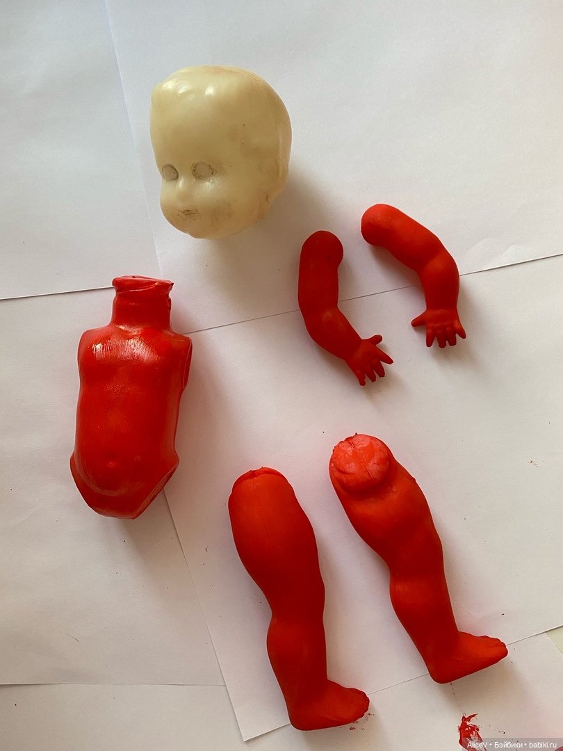 Выгорел пластик куклы СССР. Мой опыт. 1 часть преображения (фото 4)