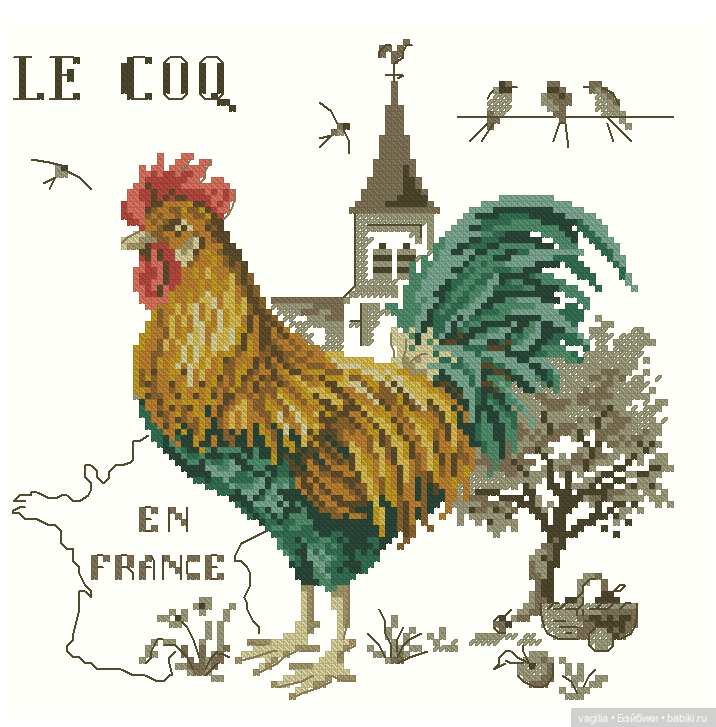 Домики крестом — Схемы вышивки крестом: фото узоров