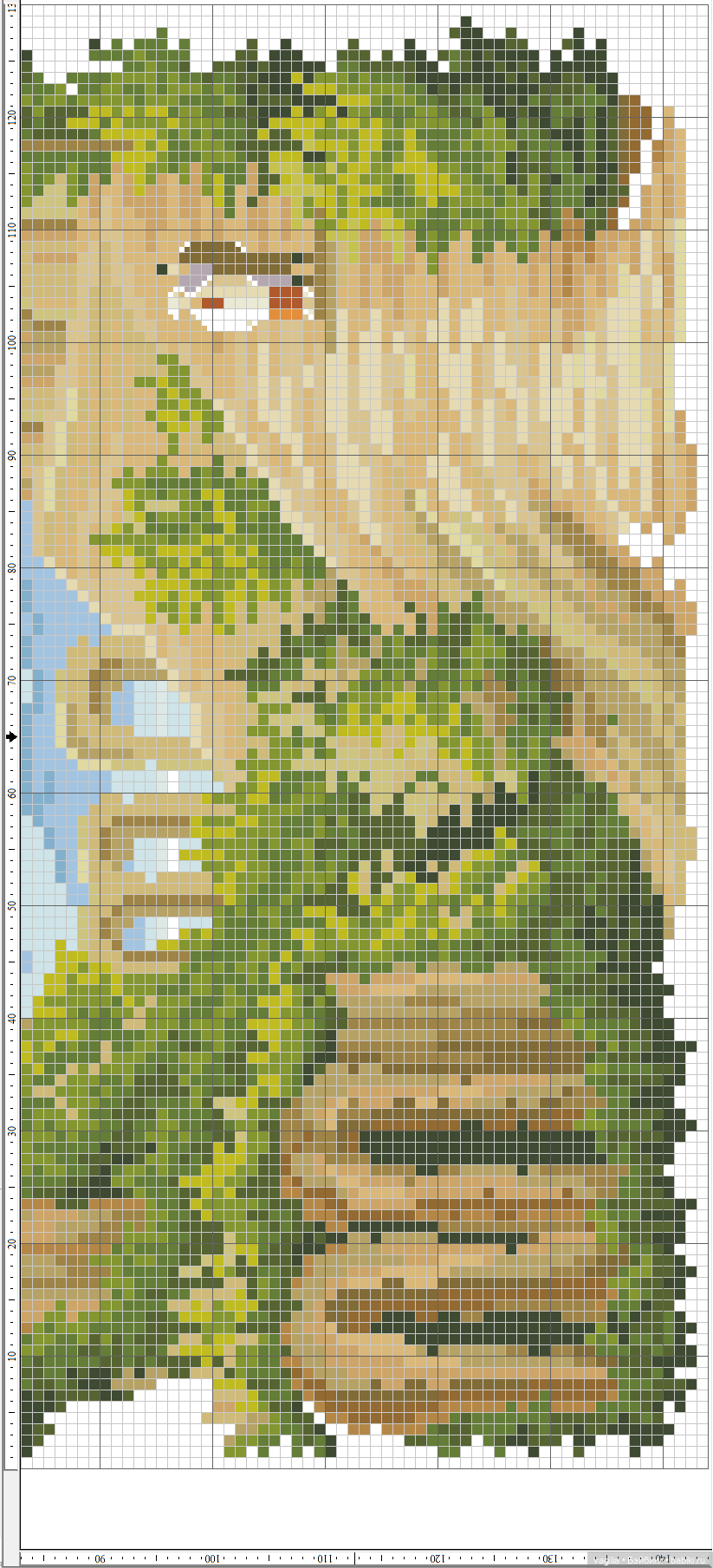 Домики крестом — Схемы вышивки крестом: фото узоров