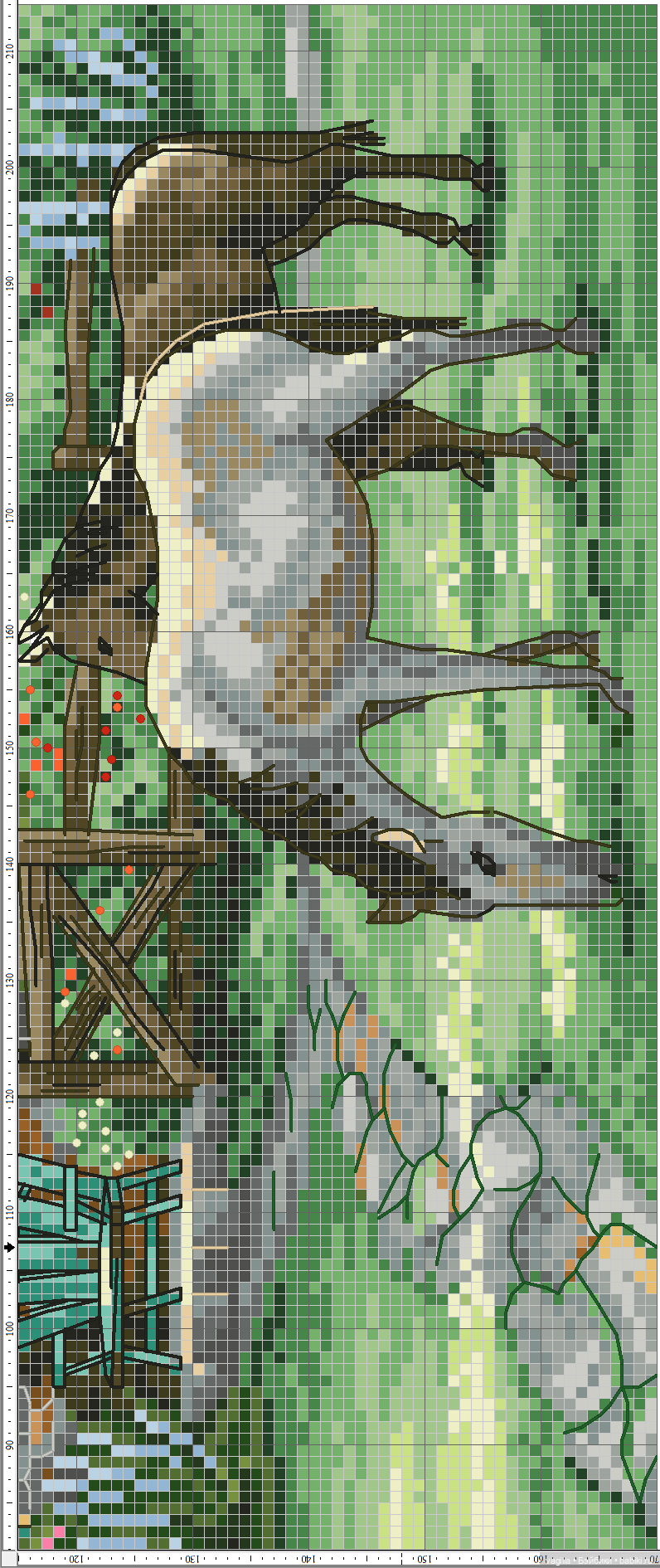 Домики крестом — Схемы вышивки крестом: фото узоров (фото 9)