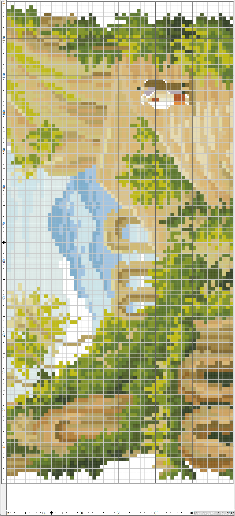 Домики крестом — Схемы вышивки крестом: фото узоров