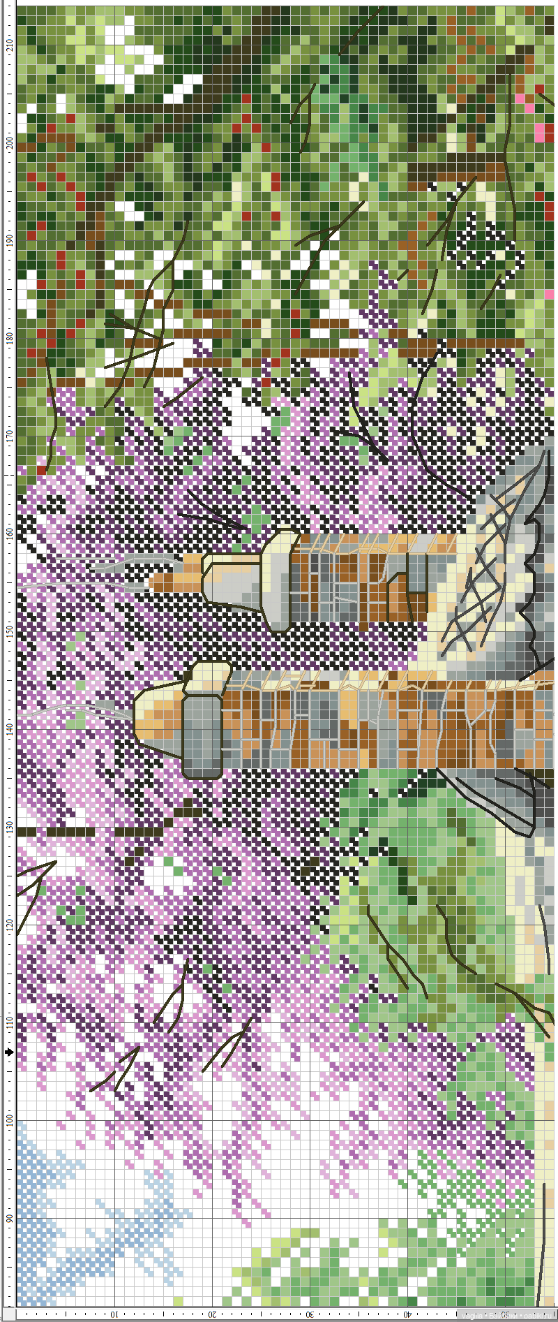 Домики крестом — Схемы вышивки крестом: фото узоров (фото 6)