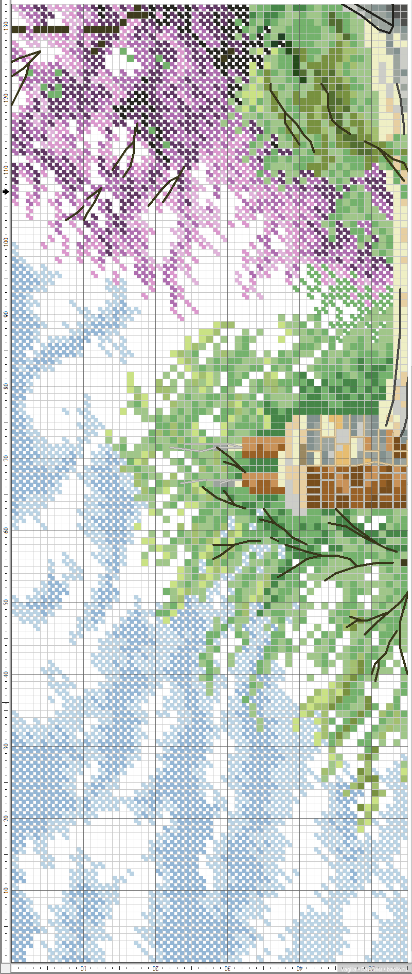 Домики крестом — Схемы вышивки крестом: фото узоров (фото 2)
