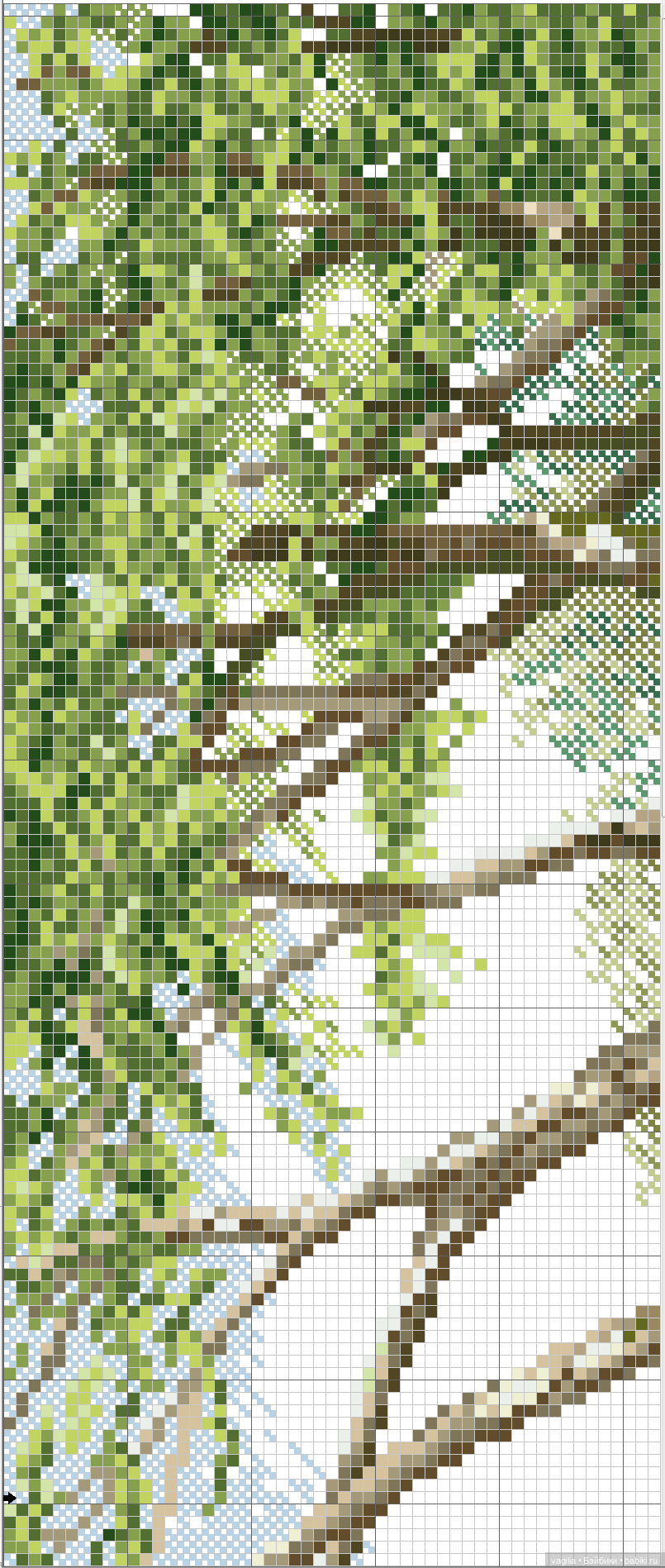 Домики крестом — Схемы вышивки крестом: фото узоров