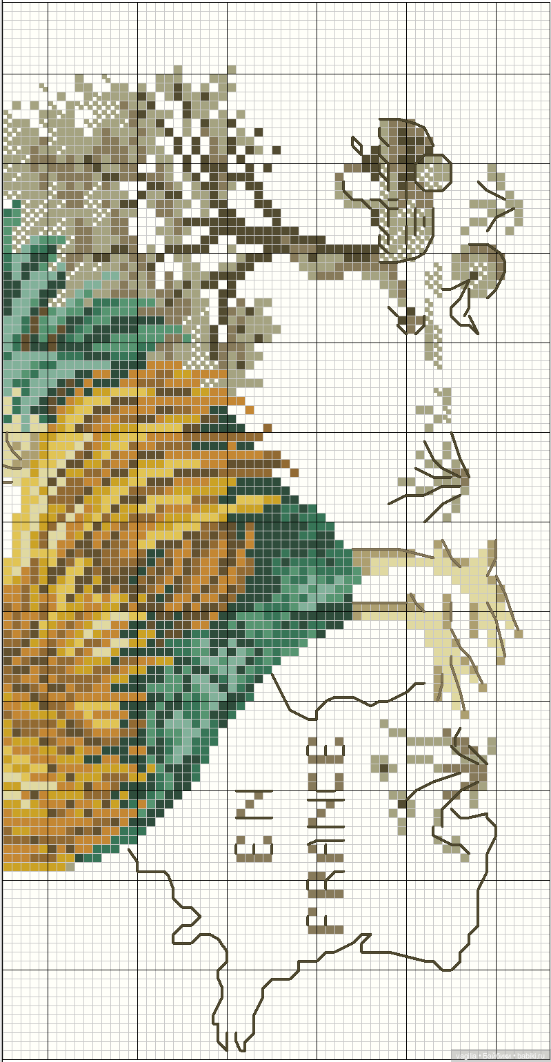 Домики крестом — Схемы вышивки крестом: фото узоров
