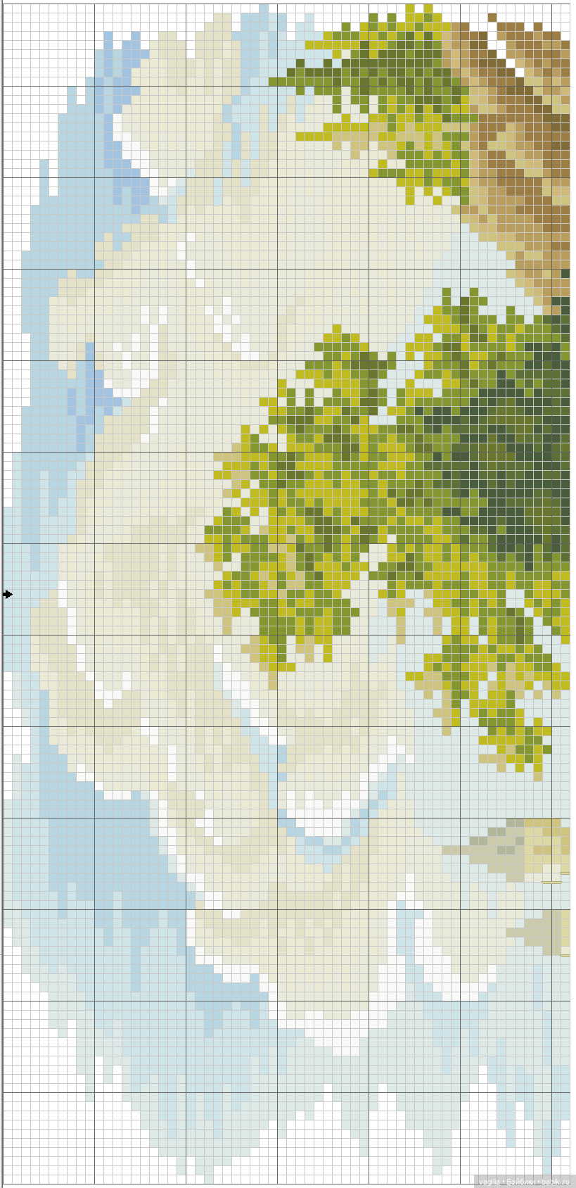 Домики крестом — Схемы вышивки крестом: фото узоров