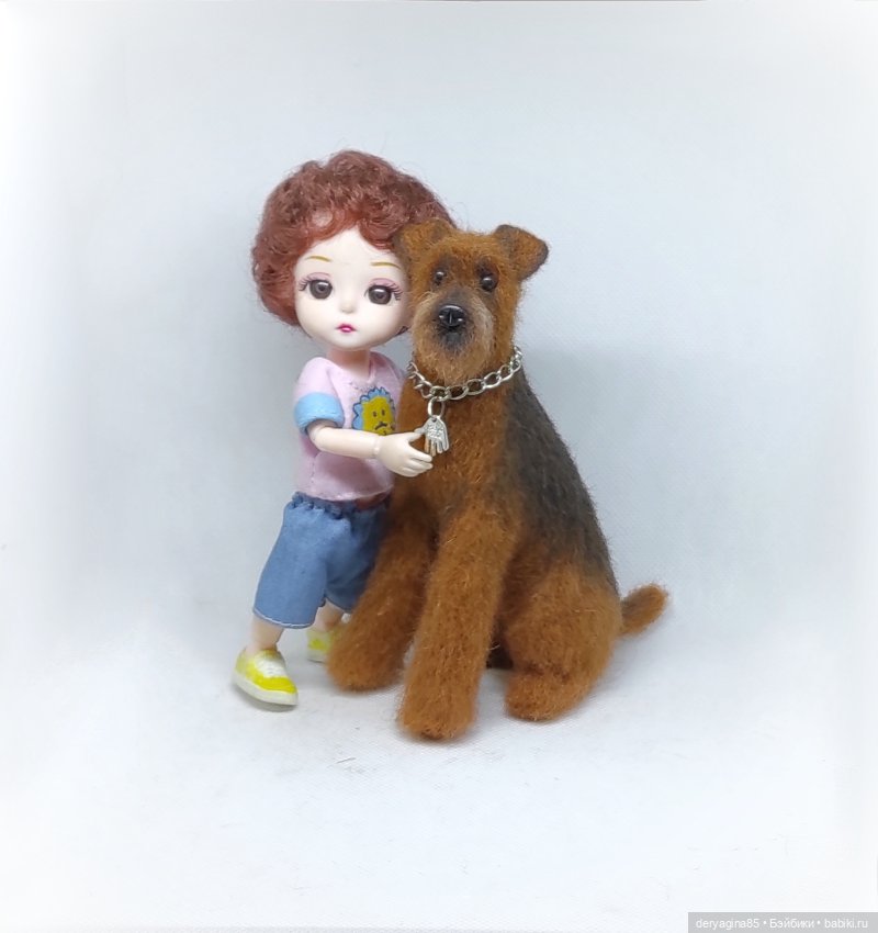 Эрдельтерьер — Валяные игрушки из шерсти: сухое валяние (фото 10)