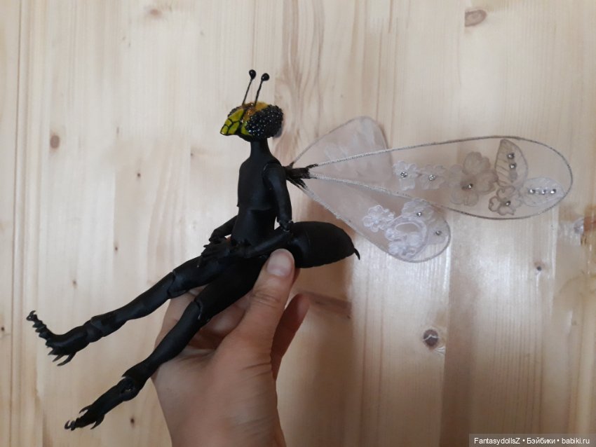 Мейкап и блашинг головы Авторской БЖД Осы