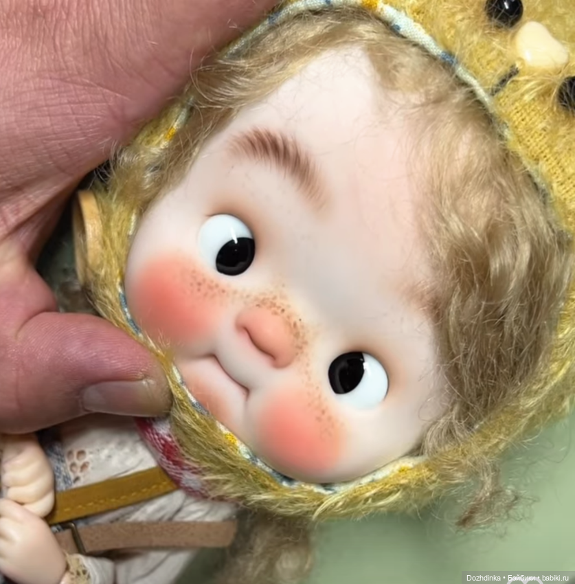 Как сделать глаза и ресницы кукле