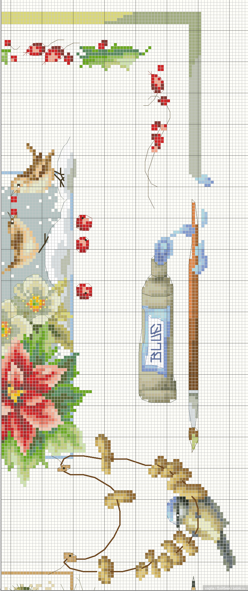 Скатерти и салфетки крестиком