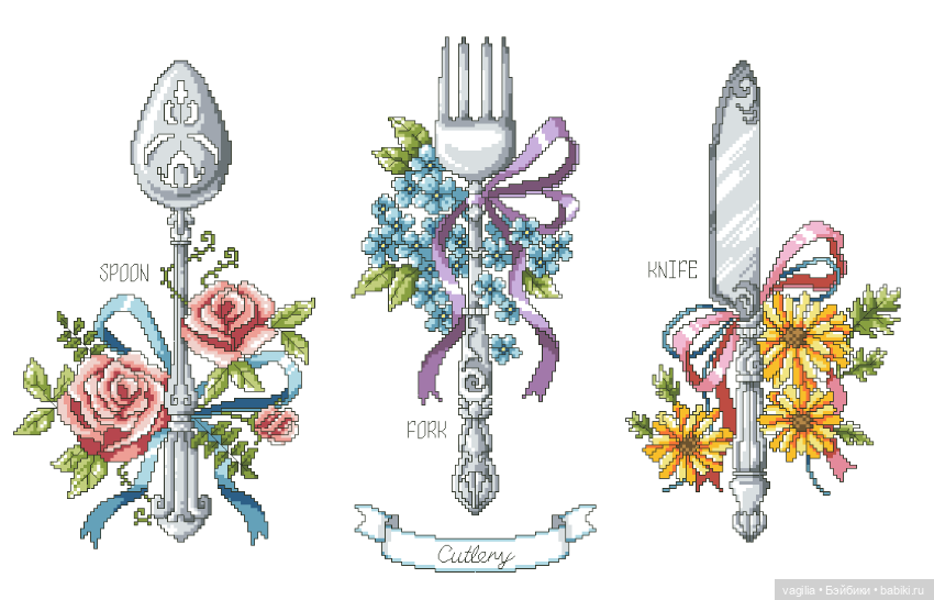 Скатерти и салфетки крестиком