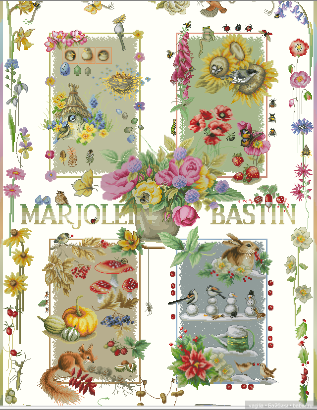 Скатерти и салфетки крестиком (фото 7)