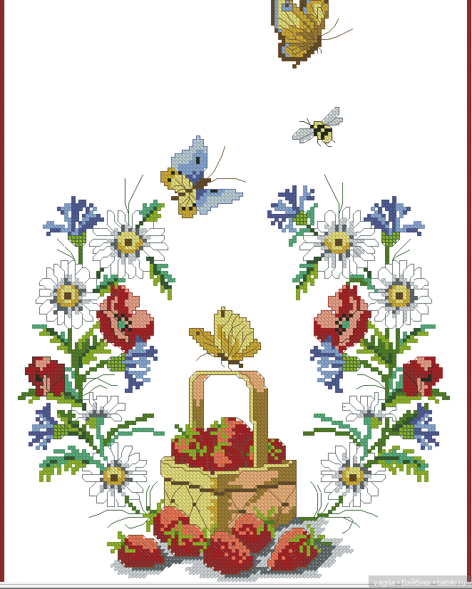 Скатерти и салфетки крестиком