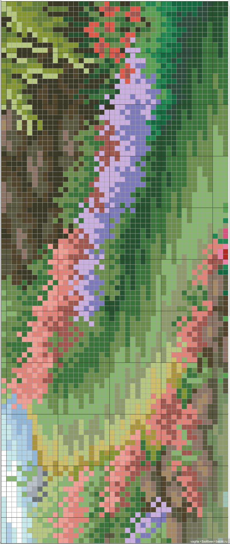 Уютные уголки на природе крестиком