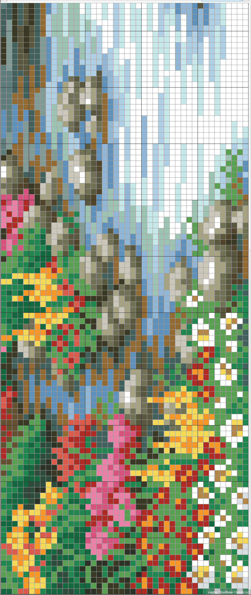 Уютные уголки на природе крестиком (фото 7)