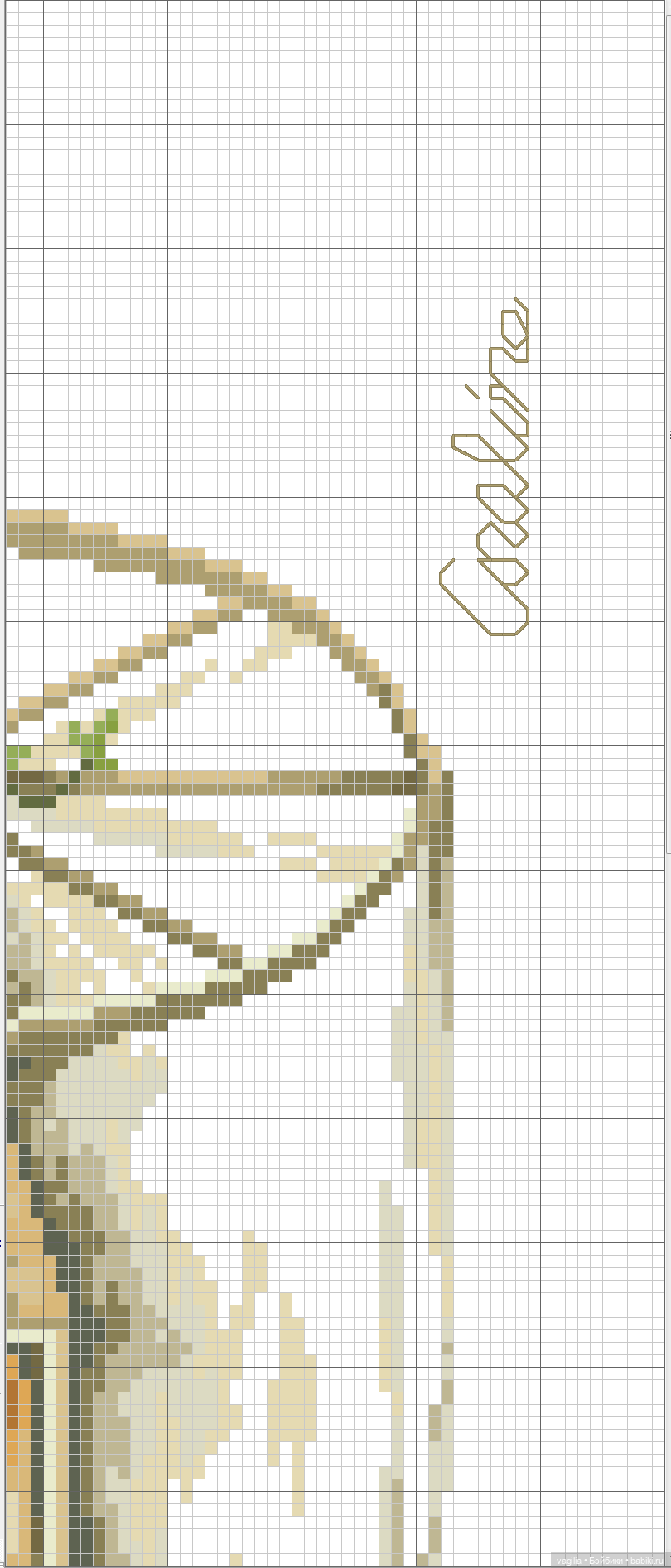 Уютные уголки на природе крестиком