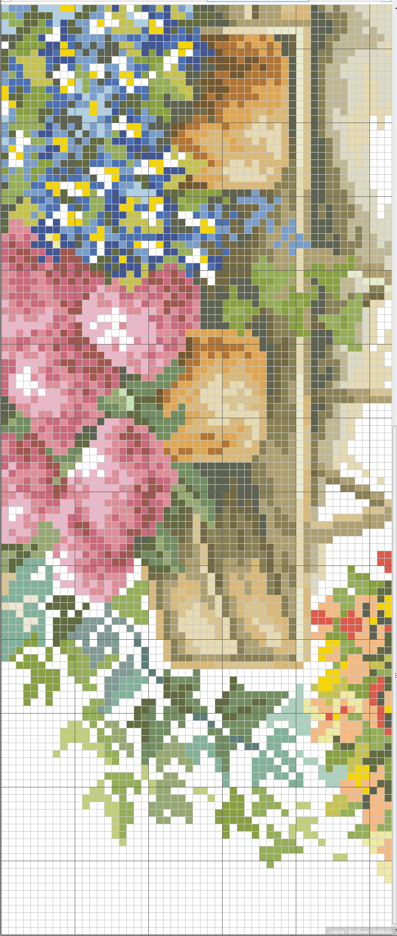 Уютные уголки на природе крестиком