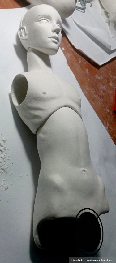 Первая отминка — Авторские шарнирные куклы своими руками: лепка (фото 2)