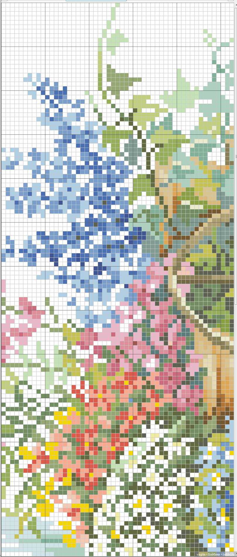 Уютные уголки на природе крестиком