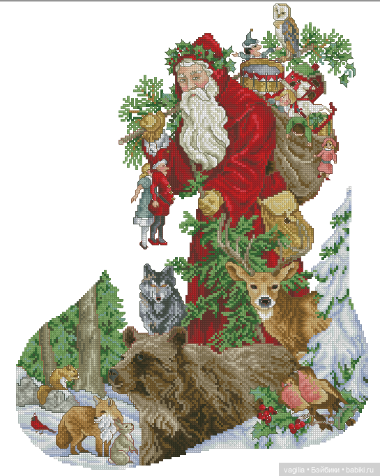 Сезонные лошадки крестиком