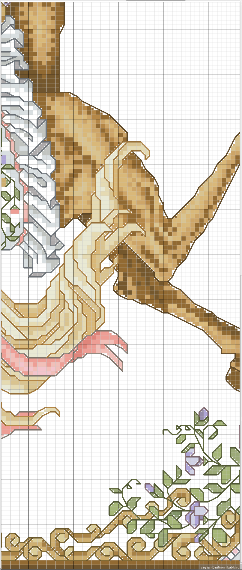 Сезонные лошадки крестиком