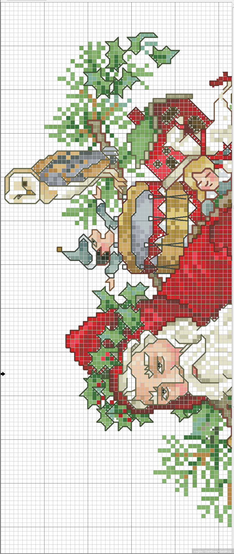 Сезонные лошадки крестиком