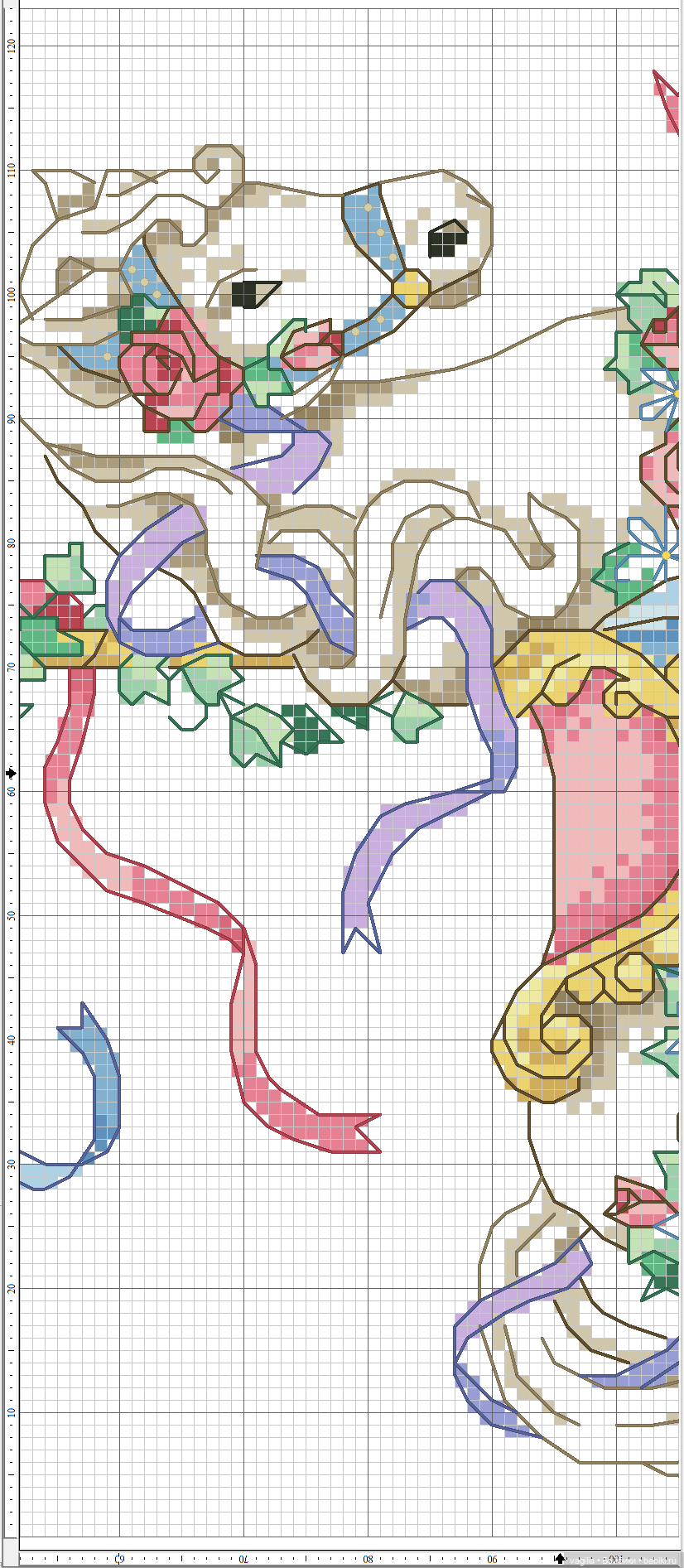 Сезонные лошадки крестиком