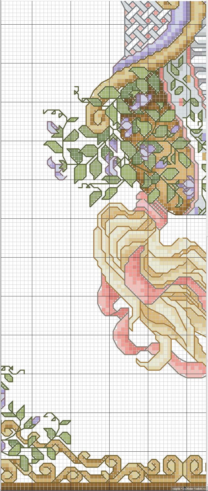 Сезонные лошадки крестиком