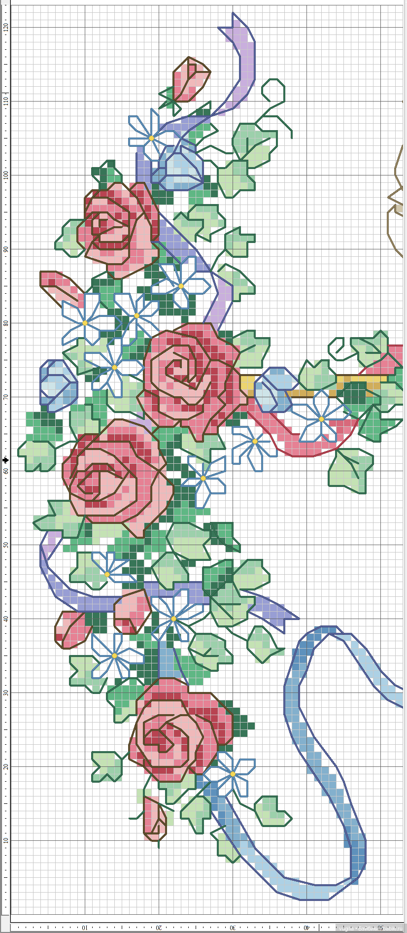 Сезонные лошадки крестиком