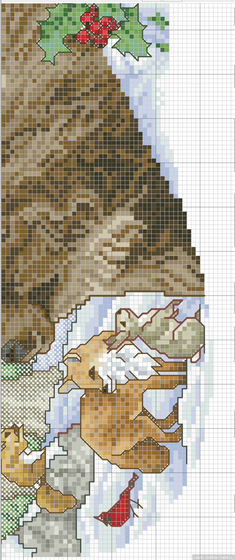 Сезонные лошадки крестиком