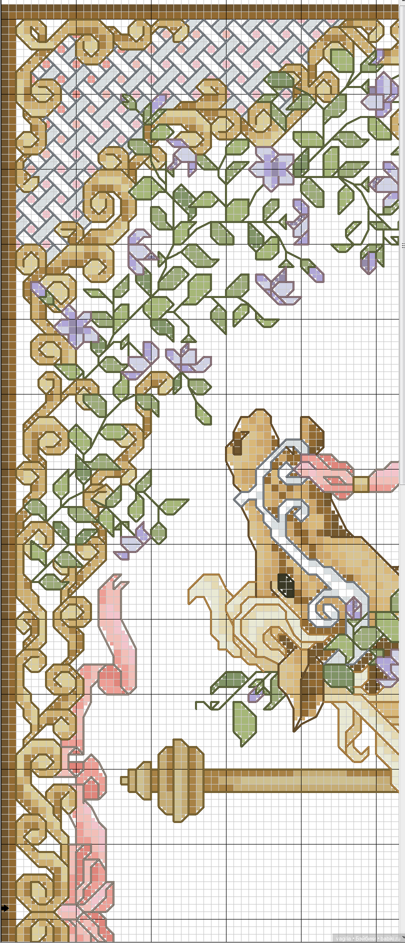 Сезонные лошадки крестиком