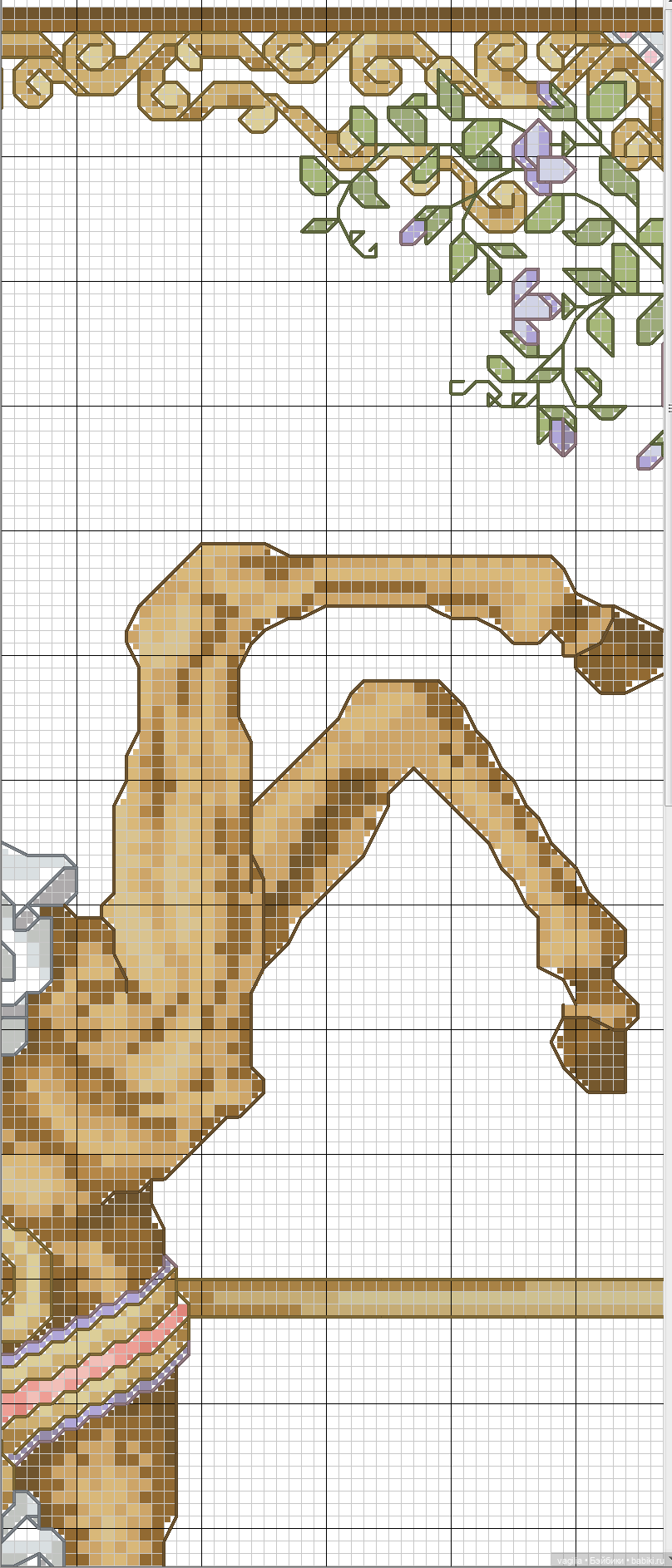 Сезонные лошадки крестиком