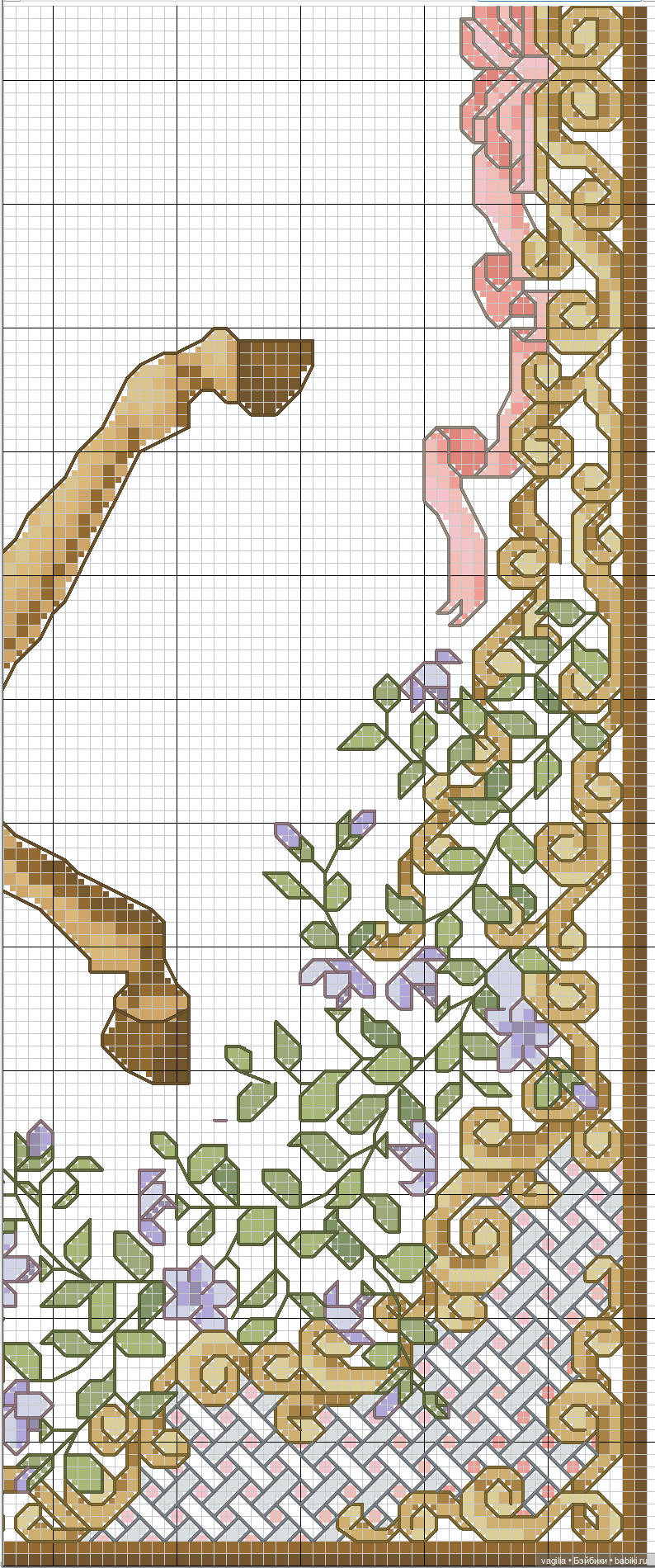 Сезонные лошадки крестиком