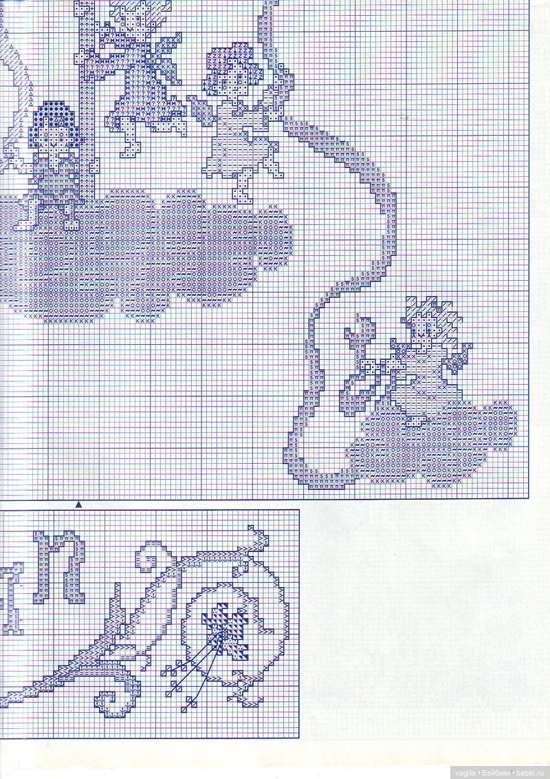 Бордюрчики крестиком — Схемы вышивки крестом: фото узоров