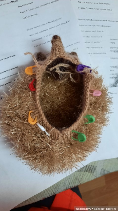 Новая работа ёжик — Вязаные игрушки и амигуруми: крючком