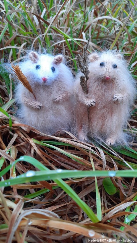 Новая работа хомячки — Вязаные игрушки и амигуруми: крючком