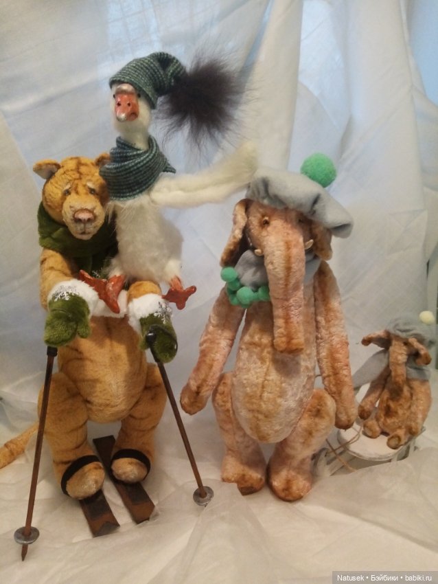 Зимние забавы — Авторские мишки Тедди и друзья: фото
