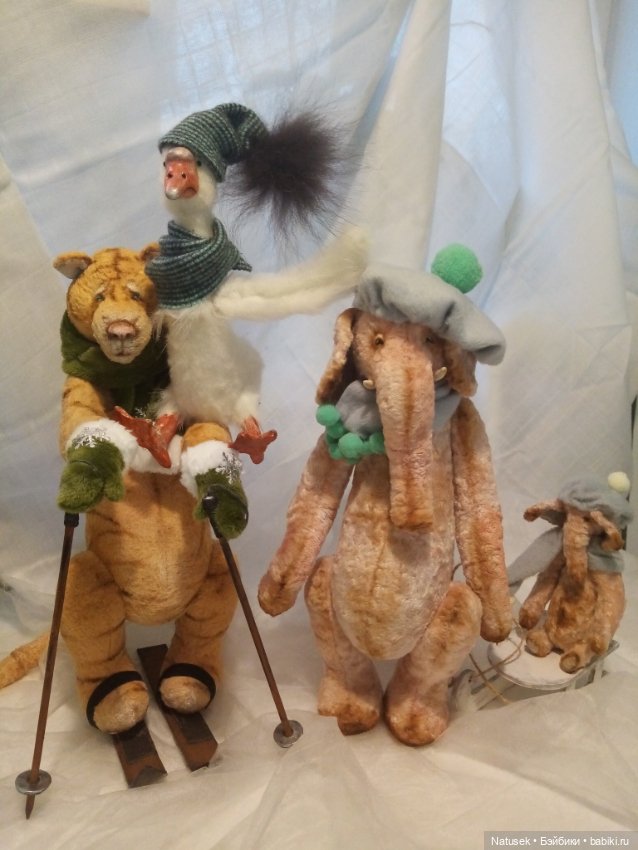 Зимние забавы — Авторские мишки Тедди и друзья: фото (фото 6)